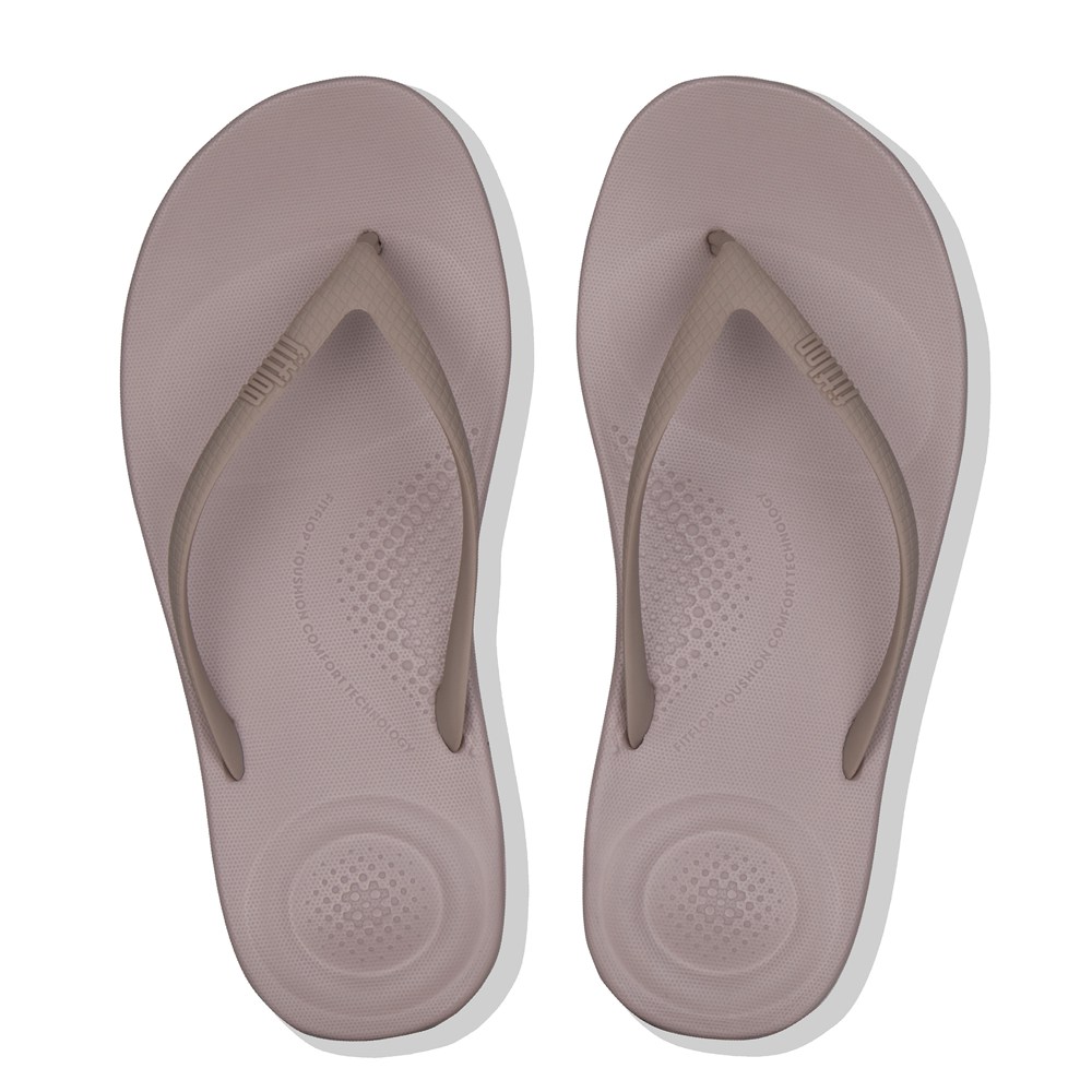 Fitflop Womens Flip-flops Pink - Iqushion Ergonomic - 86WTGIQLY